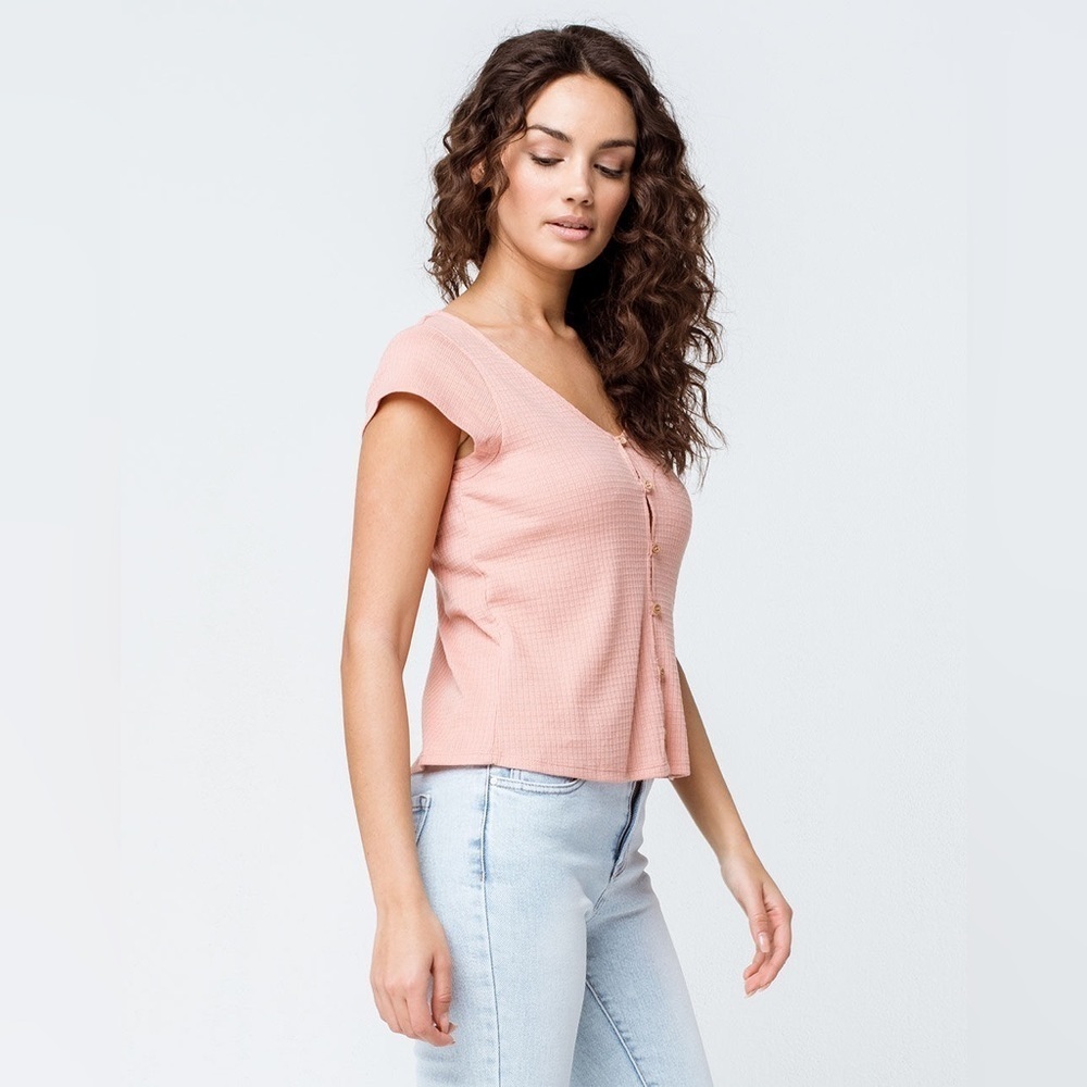 NWT | Coco + Jaimeson | Blush Pink Button Down Wa… - image 2